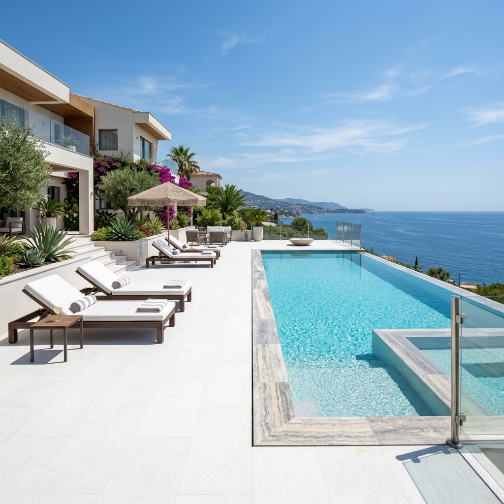 Coastal White Waterfront Deck